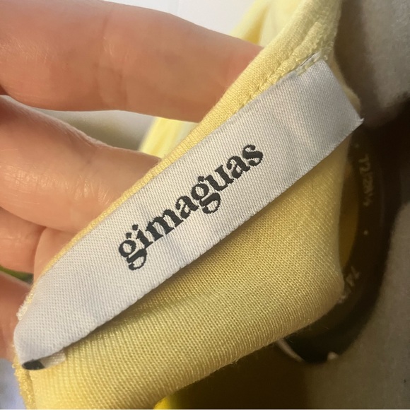 SOLD Gimaguas Yellow Disco Miniskirt, large - Picture 5 of 6